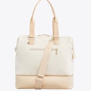 BEIS beige mini weekender